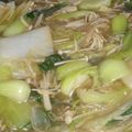 さこみな's cooksnap of when they made 白菜 チンゲン菜 えのきの春雨ｽｰﾌﾟ.