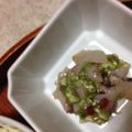 カナー's cooksnap of when they made 簡単上手い１品♪烏賊とオクラの明太和え.