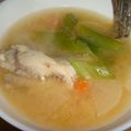 mikiha5's cooksnap of when they made カジカのアラで、あったか味噌汁♪.