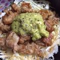 MKcharge's cooksnap of when they made Ｗでうま～♡アボ豚丼のふわふわソースのせ.
