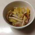 まみらいおん's cooksnap of when they made 白菜とベーコンのピリ辛さっぱり炒め.