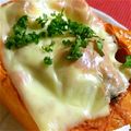 羽尼うに's cooksnap of when they made バターナッツのバター醤油茸詰めチーズ焼き.