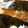 はなファブリック's cooksnap of when they made 有るもので簡単高菜漬けハムチーズトースト.