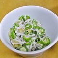 ゆけり３兄弟's cooksnap of when they made オクラのしらすおろし☆.