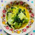チェックのミニくま's cooksnap of when they made ほうれん草のトロ〜リ卵チーズとじ.