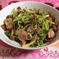 pinkduffy's cooksnap of when they made 塩麹で*豆苗とベーコンの炒めもの.