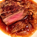 mamemanma's cooksnap of when they made 牛ステーキの爽やか和風マリネ.