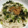 manakao's cooksnap of when they made スパゲティをお茶漬けで～なめ茸編～.