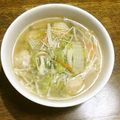 aizawaya's cooksnap of when they made 鶏団子と韓国春雨の食べる中華風スープ.