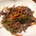 のえささん's cooksnap of when they made 牛コマ肉のさっぱり香酢炒め.