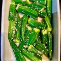 りのみな's cooksnap of when they made ポリポリいく！オクラのまろやか白だし漬け.
