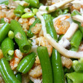 6mori's cooksnap of when they made いんげんと素干しエビの香り和え.