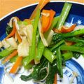 shizmon's cooksnap of when they made 小松菜＆にんじんのナンプラー炒め.