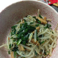 shibaゆー's cooksnap of when they made ニラともやしの和物.