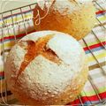 ＯＢＵ's cooksnap of when they made ＊ソフトな全粒粉の田舎パン＊.