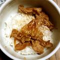 れもんじゅーす♪'s cooksnap of when they made 甘辛ダレが美味しい☆豚丼.