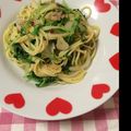 Akeimmy's cooksnap of when they made お手軽に♪水菜とツナのパスタ☆.
