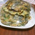 はらぺこ青虫's cooksnap of when they made 混ぜるだけ簡単キムチチヂミ(*≧∀≦*).
