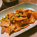 mokun's cooksnap of when they made ✿豚肉と枝豆の豆板醤炒め✿.