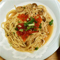 もぐドン's cooksnap of when they made いくらときのこの和風パスタ.