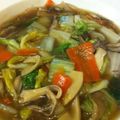 舞妓3's cooksnap of when they made 白菜とキノコの餡かけ.