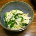 あいぱらりん's cooksnap of when they made ニラとたまねぎのゴマ油風味のおひたし.