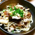 hana★'s cooksnap of when they made たっぷりきのこと豚バラスライスのパスタ.
