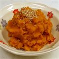 ぽめchan's cooksnap of when they made かぼちゃのごまポン酢しょうがあえ.