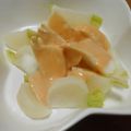 まゆみ母ちゃん's cooksnap of when they made かぶのホットサラダ♡　オーロラソース♪.