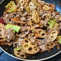 にんたろうママ's cooksnap of when they made 豚バラ、厚揚げ、れんこんの炒め物.