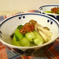 ローズレース's cooksnap of when they made チンゲン菜としめじの梅おひたし.