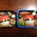 スティッチ＆サリー's cooksnap of when they made キャラ弁　ポケモン　モンターボール弁当.