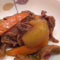 PopR's cooksnap of when they made ご飯が進む～♪牛肉ときのこ、大根の煮物.