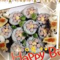 キラリンmama's cooksnap of when they made ぶきっちょさんの飾り太巻き〜お花Ver..