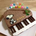 キラリンmama's cooksnap of when they made ピアノのデコレーションケーキ♪♪.