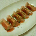 ★くるみぱん★'s cooksnap of when they made 酒のつまみ☆チーズとアボガドで生ハム巻き.