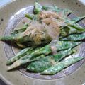あっきりん's cooksnap of when they made さやいんげんの梅味噌マヨ和え.