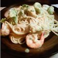 myurinrin's cooksnap of when they made 海老とアボカドのチーズクリームパスタ.