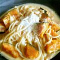 甘党類's cooksnap of when they made かぼちゃのチーズクリームパスタ～☆.