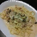 雪まり's cooksnap of when they made シチュールーで☆簡単クリームパスタ.