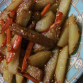 nechi33's cooksnap of when they made さつま揚げとじゃがいもの炒め物。.