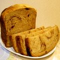 rockybook's cooksnap of when they made HBで　板チョコ☆マーブル食パン.