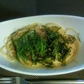 riyo117's cooksnap of when they made 醤油マヨ☆明太子パスタ.