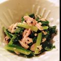 ななちぇりー's cooksnap of when they made ＊簡単！小松菜のシーチキン和え＊.