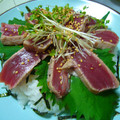ゆまなる's cooksnap of when they made ◆ 生姜旨ダレ！マグロのたたき丼(^^).