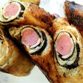 1023asuka's cooksnap of when they made お魚ソーセージ油揚げ巻き焼き.