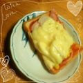 komugiko4's cooksnap of when they made おさかなのソーセージでピザトースト.