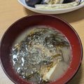 わかポン☆'s cooksnap of when they made お味噌汁に、生もずく&ごま♪.