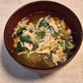 ほか弁ママ's cooksnap of when they made ♪レタス外葉の卵とじ♪.