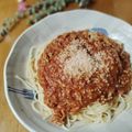 haruku221's cooksnap of when they made ひき肉たっぷり♪濃厚ミートソース.